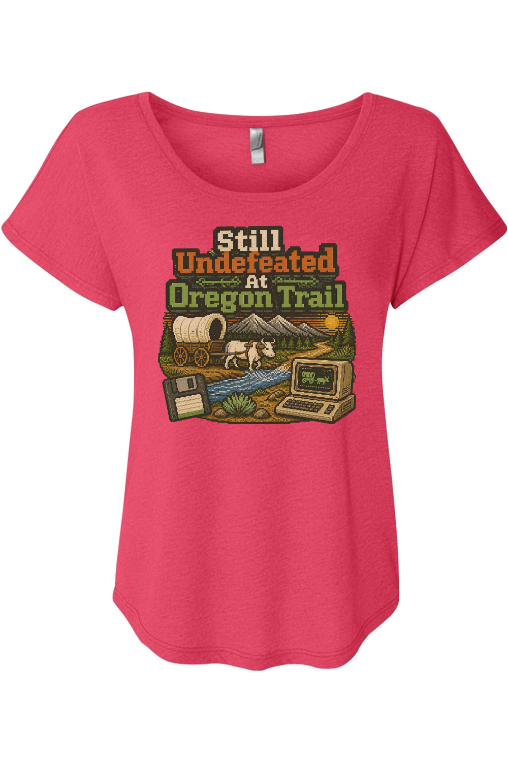 Still Undefeated At Oregon Trail Women's Triblend Dolman Tee