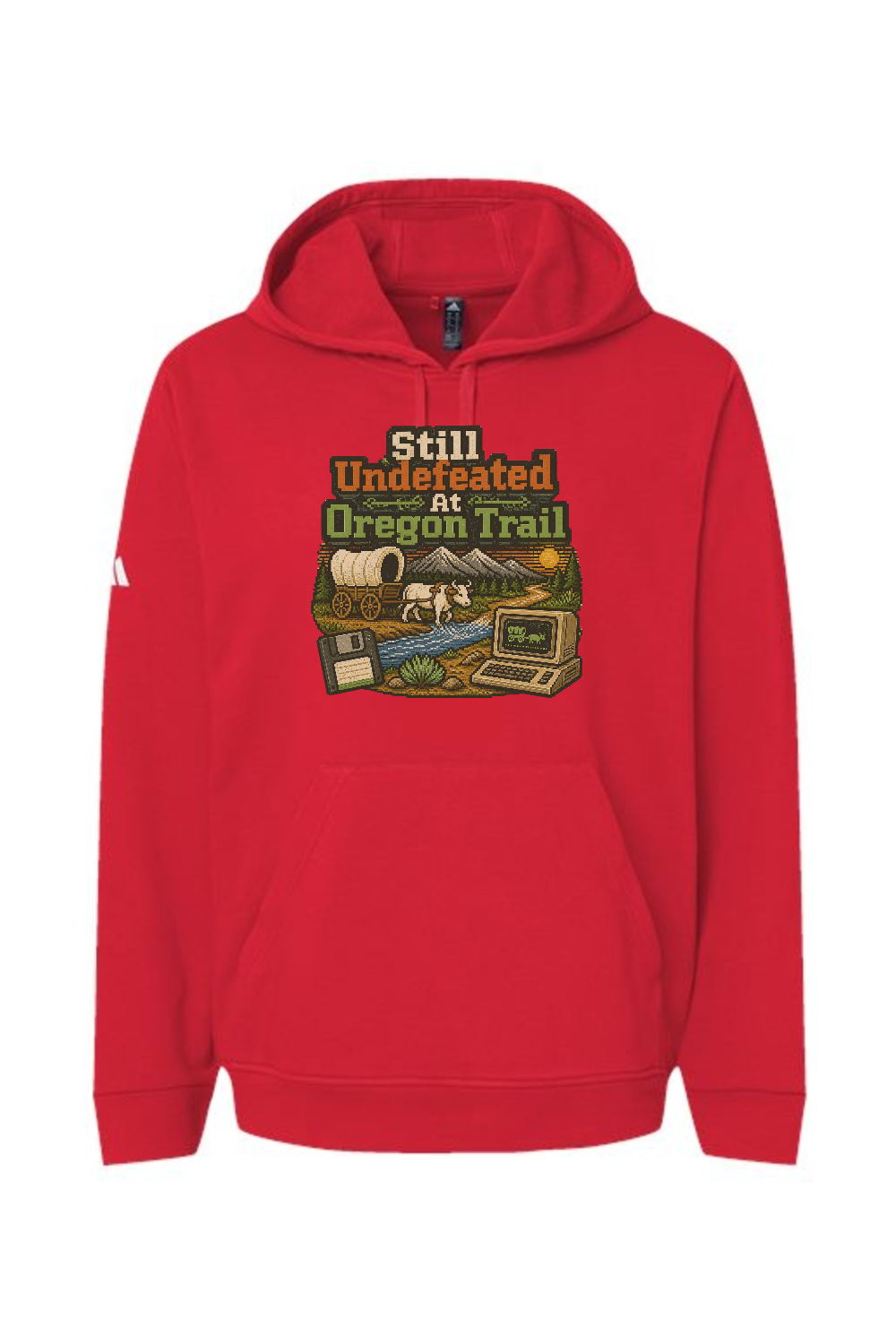 Adidas Fleece Hooded Sweatshirt: Still Undefeated At Oregon Trail