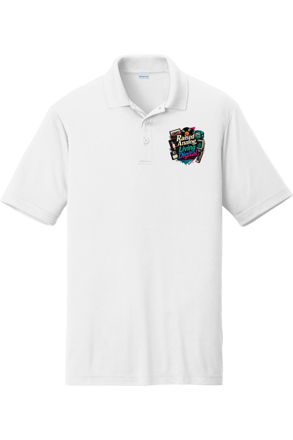 Competitor Polo: Raised Analog. Living Digital