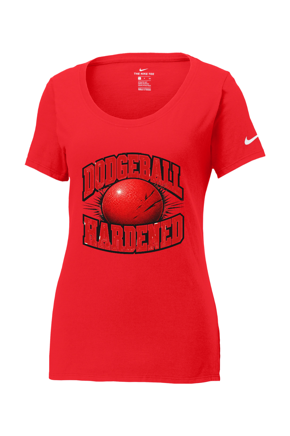 Nike Ladies Core Cotton Scoop Neck Tee: Dodgeball Hardened