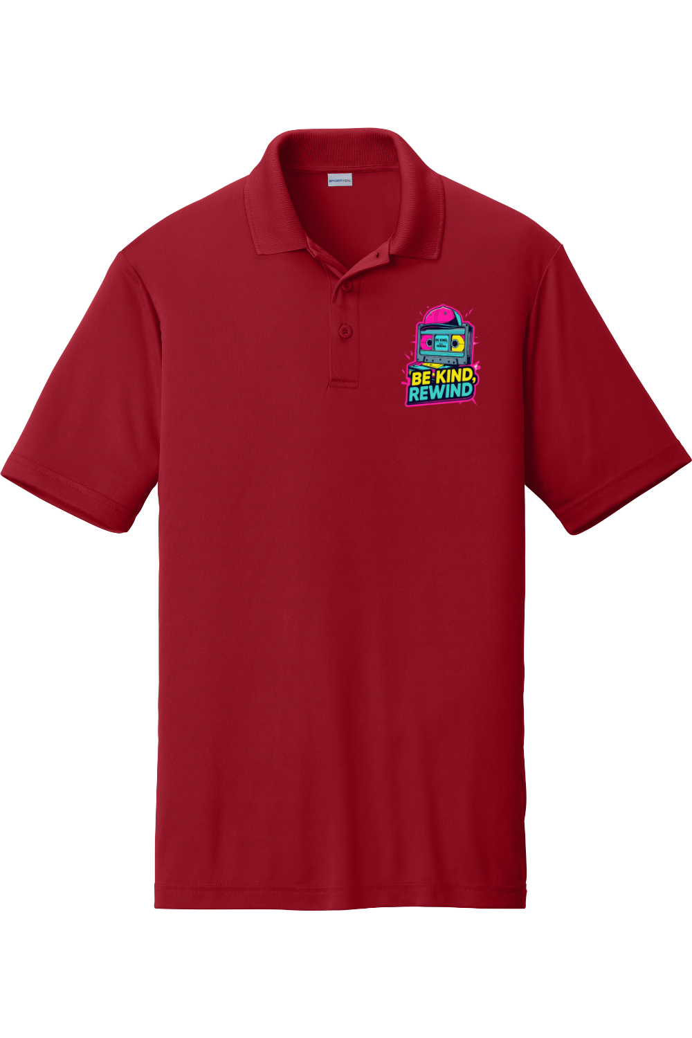 Moisture-Wicking Polo - Be Kind Rewind