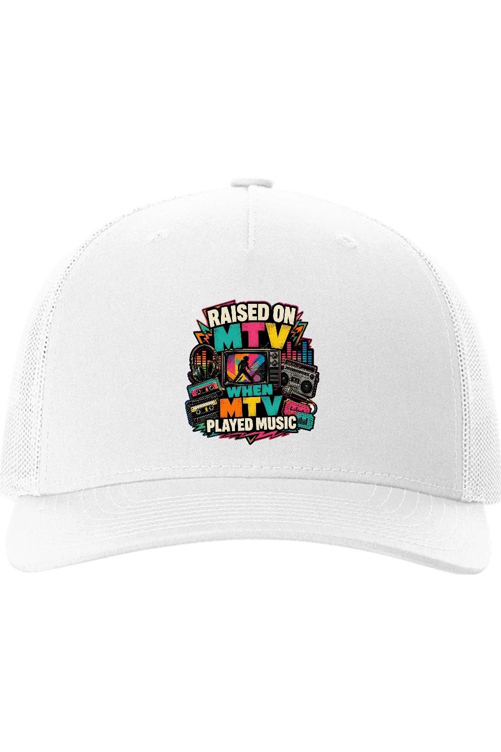 Richardson Trucker Cap: RAISED ON MTV WHEN MTV PLAYED MUSIC