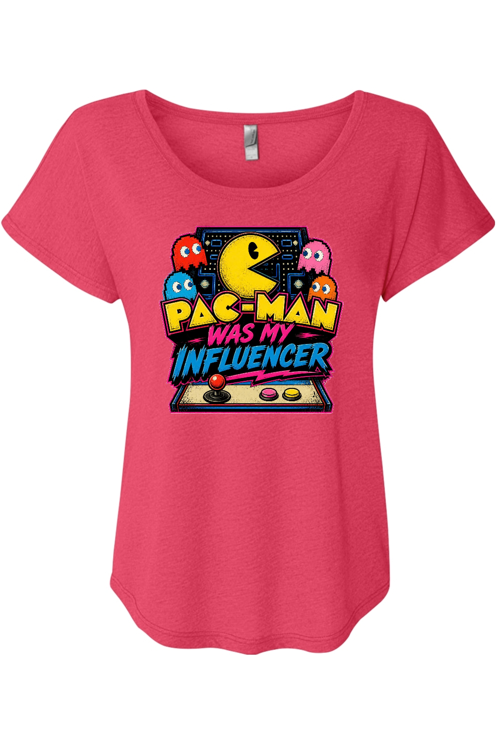 Pac-Man Was My Influencer Women's Triblend Dolman Tee