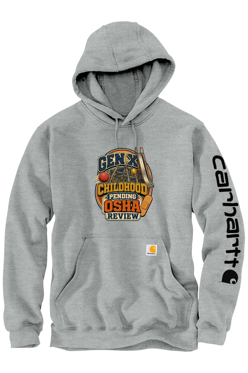 Carhartt Midweight Hooded Sweatshirt: GEN X Childhood Pending OSHA Review