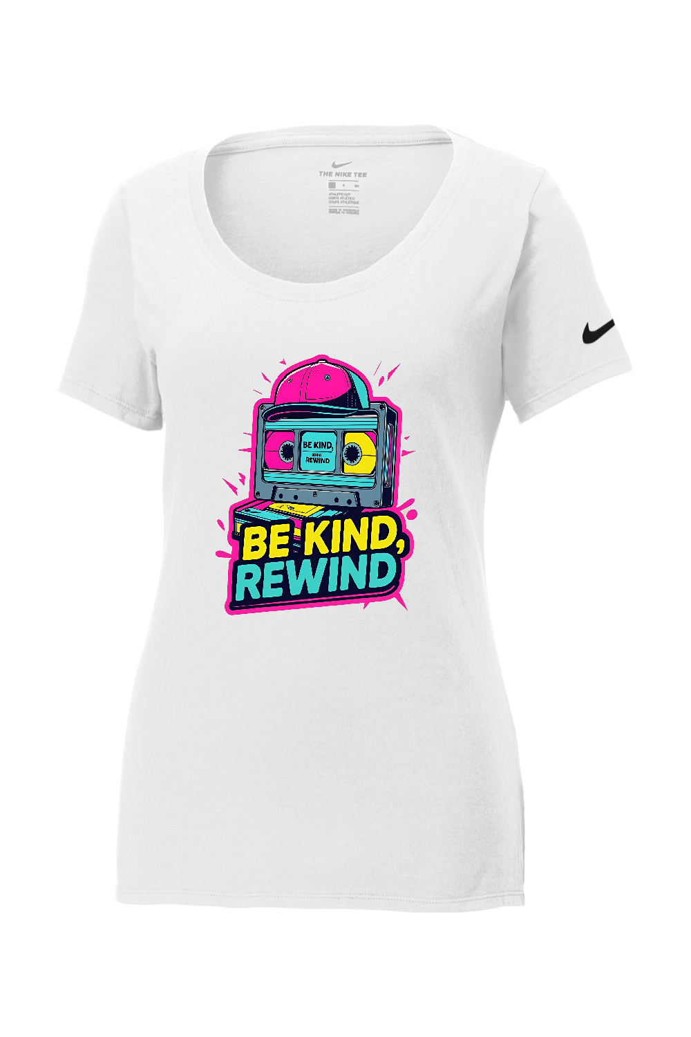 Nike Ladies Core Cotton Scoop Neck Tee: Be Kind Rewind