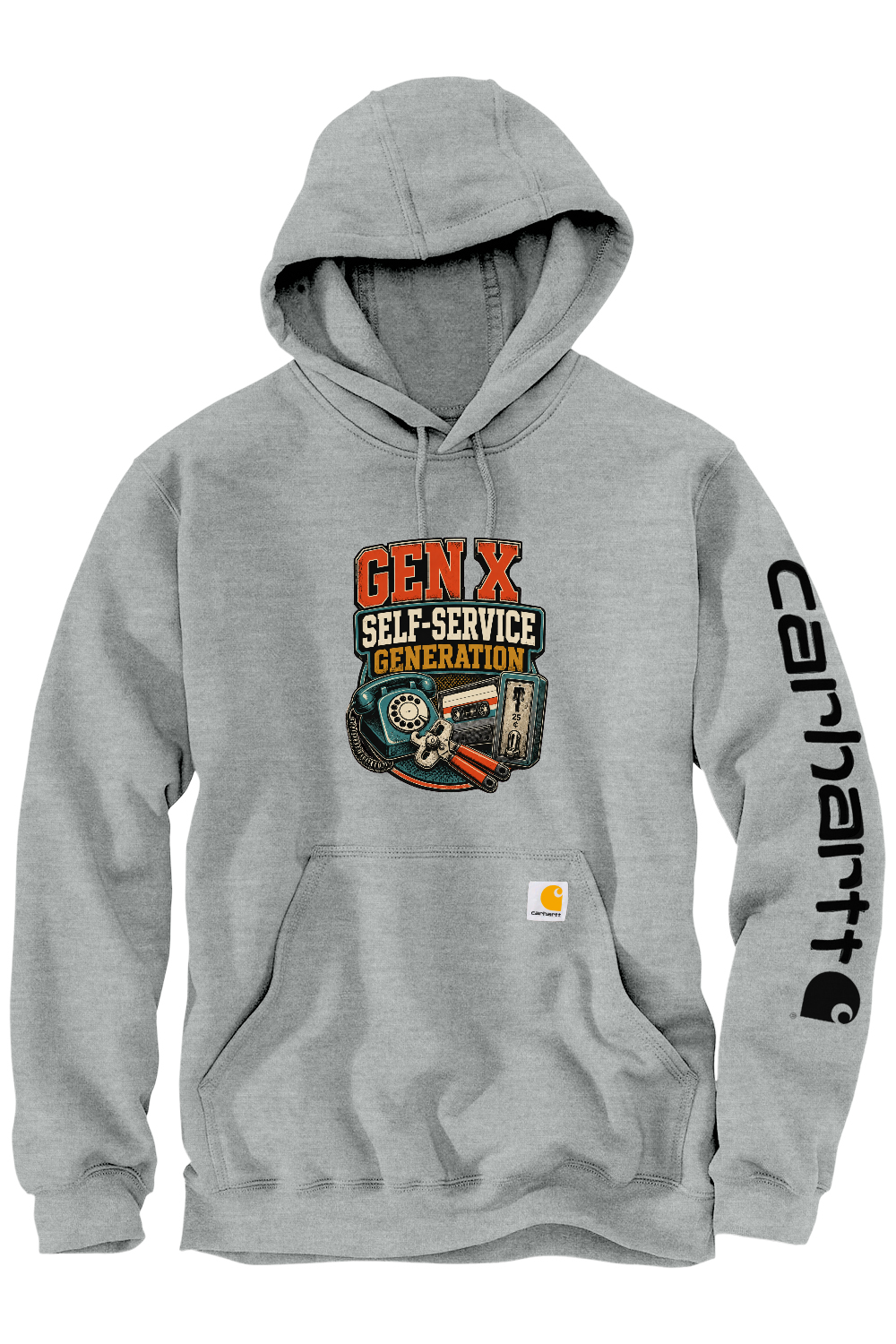 Carhartt Midweight Hooded Sweatshirt: GEN X Self Service Generation