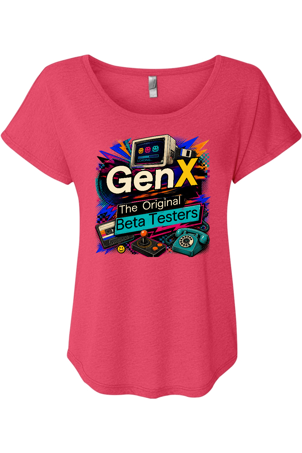 Gen X The Original Beta Testers Women's Triblend Dolman Tee