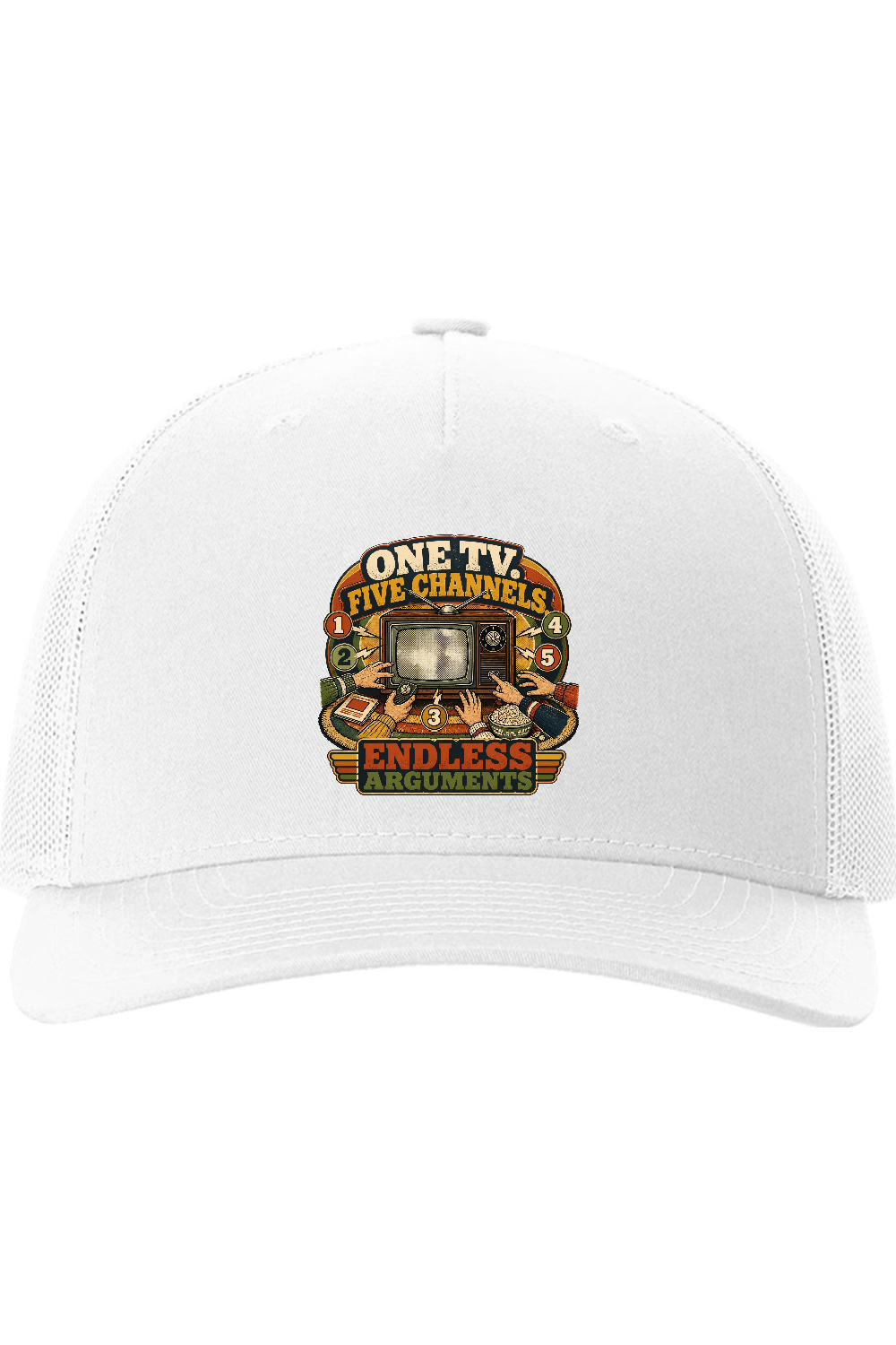 Richardson Trucker Cap: One TV. Five Channels. Endless Arguments