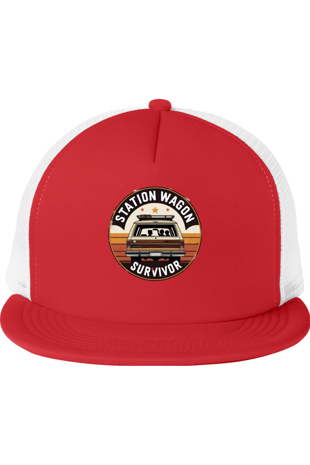 Trucker Style Snapback Cap with Station Wagon Survivor