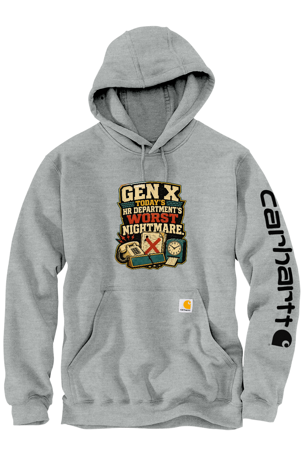 Carhartt Midweight Hooded Sweatshirt: GEN X Today's HR Department's Worst Nightmare