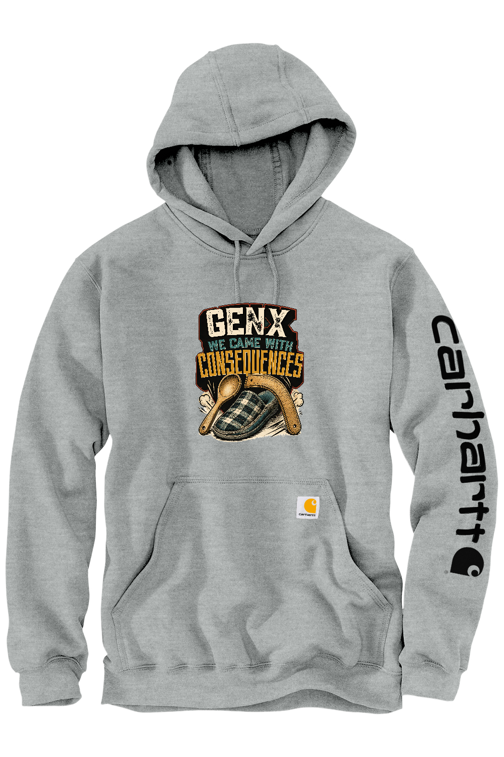 Carhartt Midweight Hooded Sweatshirt: GEN X We Came With Consequences