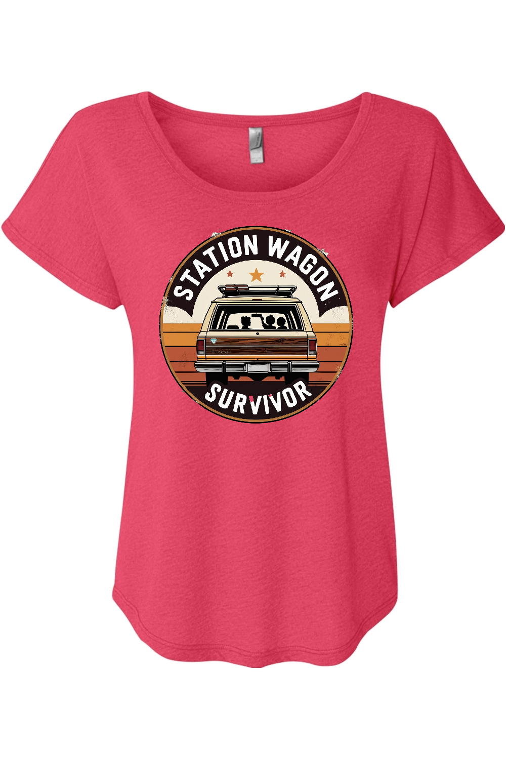 Station Wagon Survivor Women's Triblend Dolman Tee