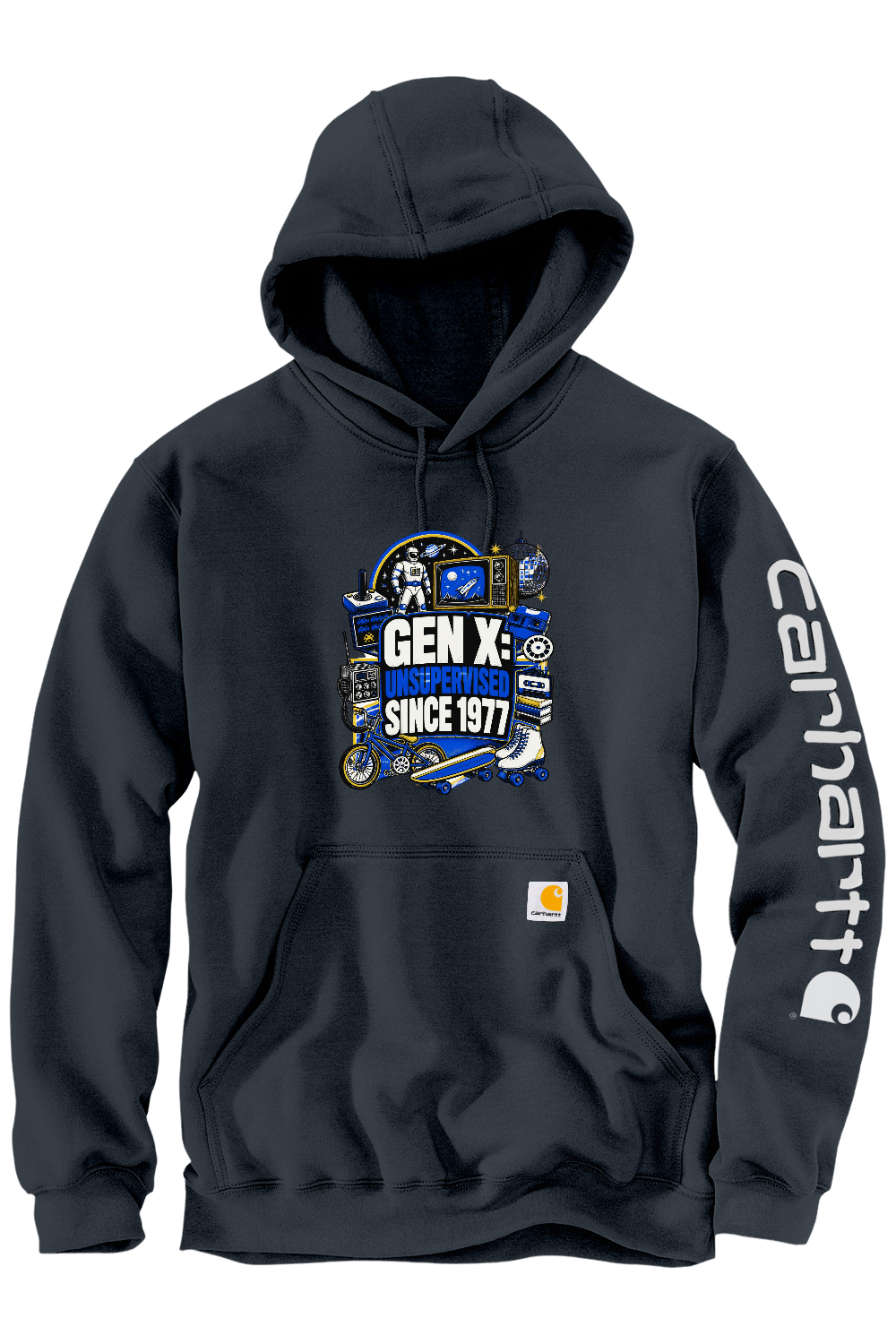 Carhartt Midweight Hooded Sweatshirt: GEN X Unsupervised Since 1977