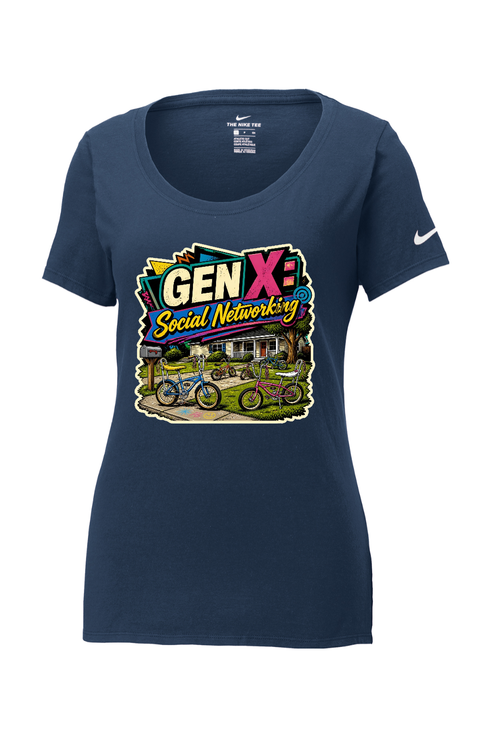Nike Ladies Core Cotton Scoop Neck Tee: GEN X Social Networking