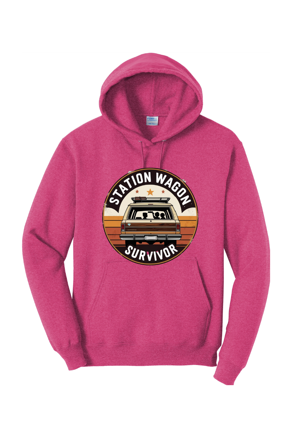 Fleece Pullover Hoodie - Station Wagon Survivor