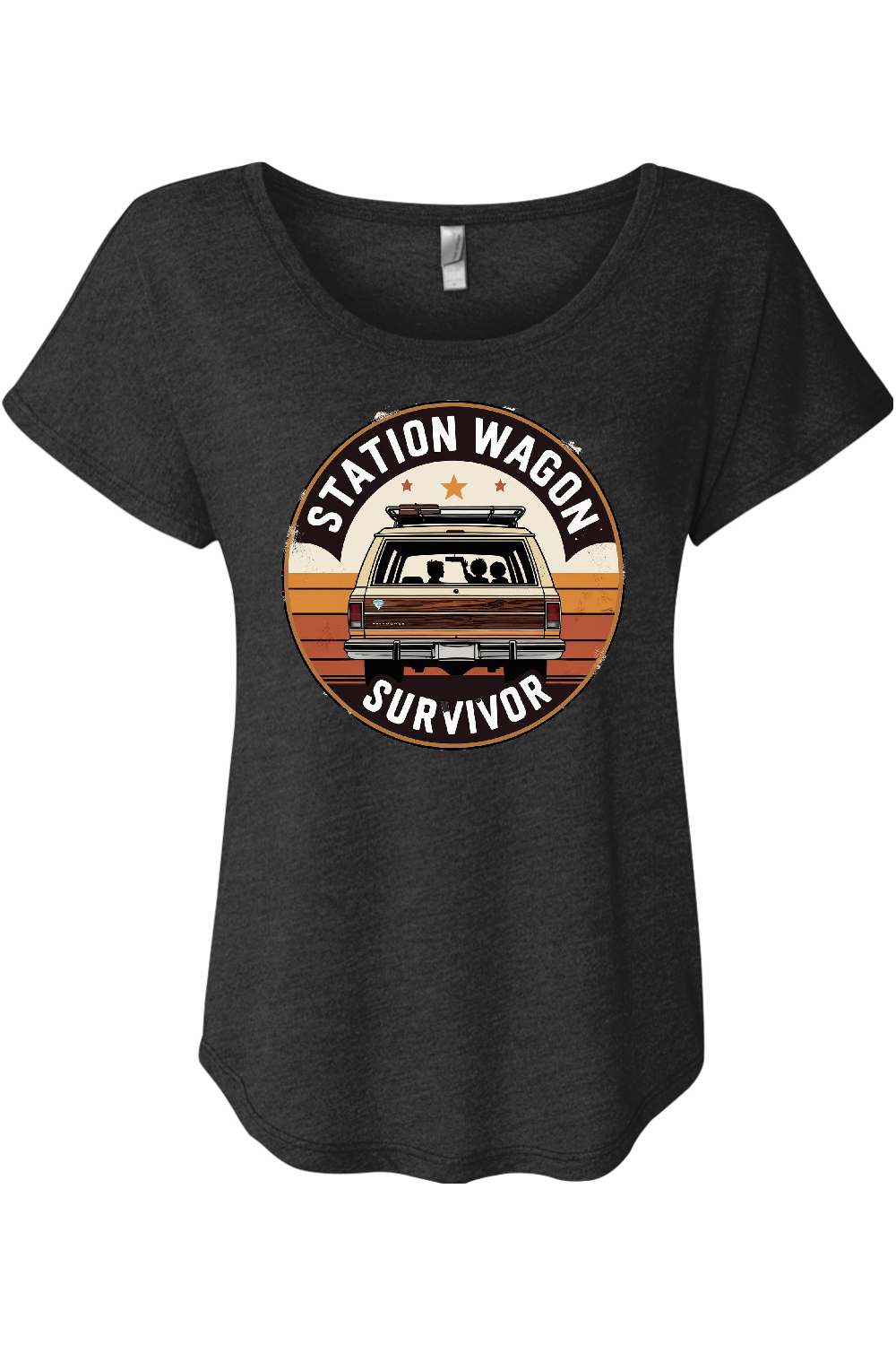 Station Wagon Survivor Women's Triblend Dolman Tee