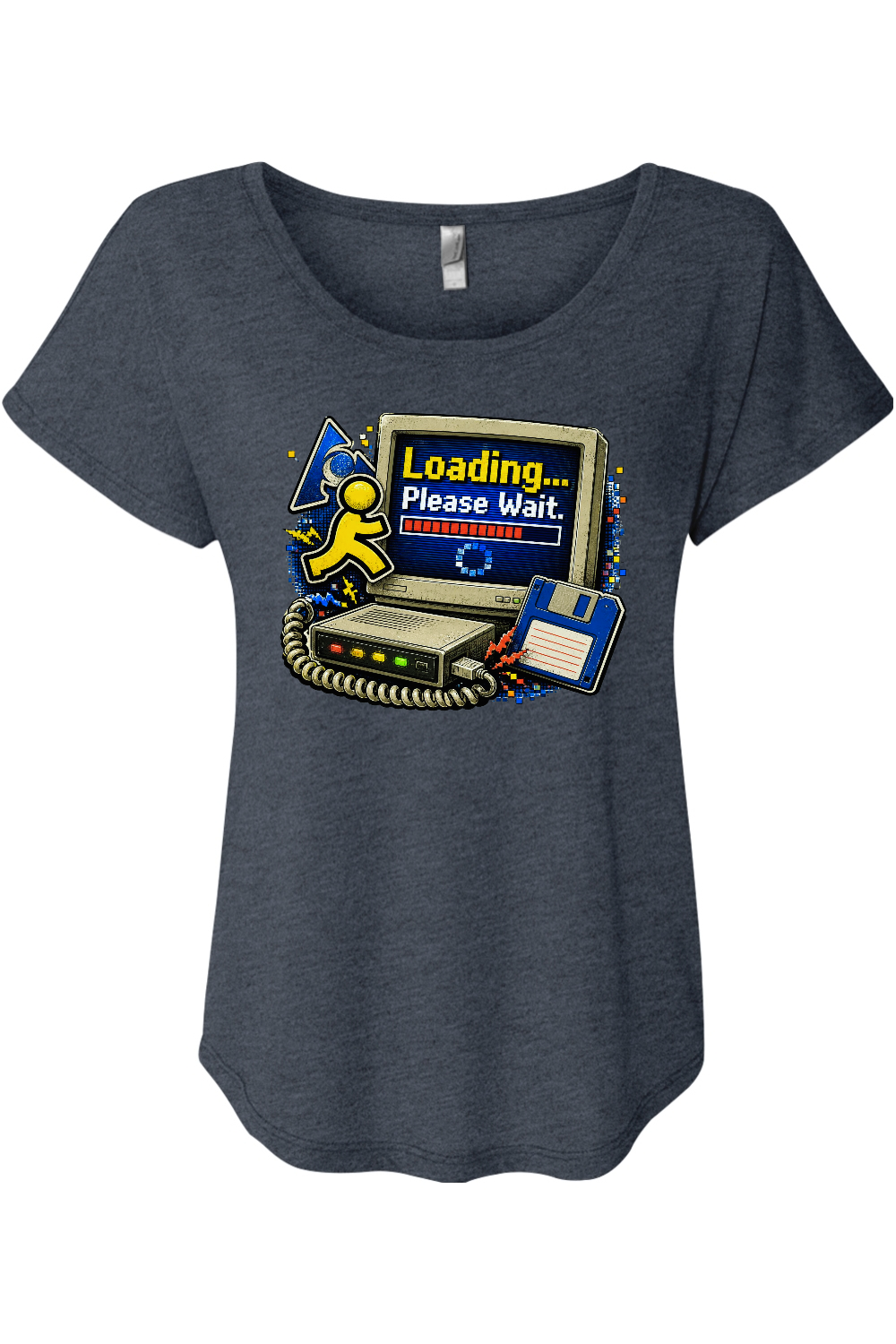 Loading... Please Wait. Women's Triblend Dolman Tee