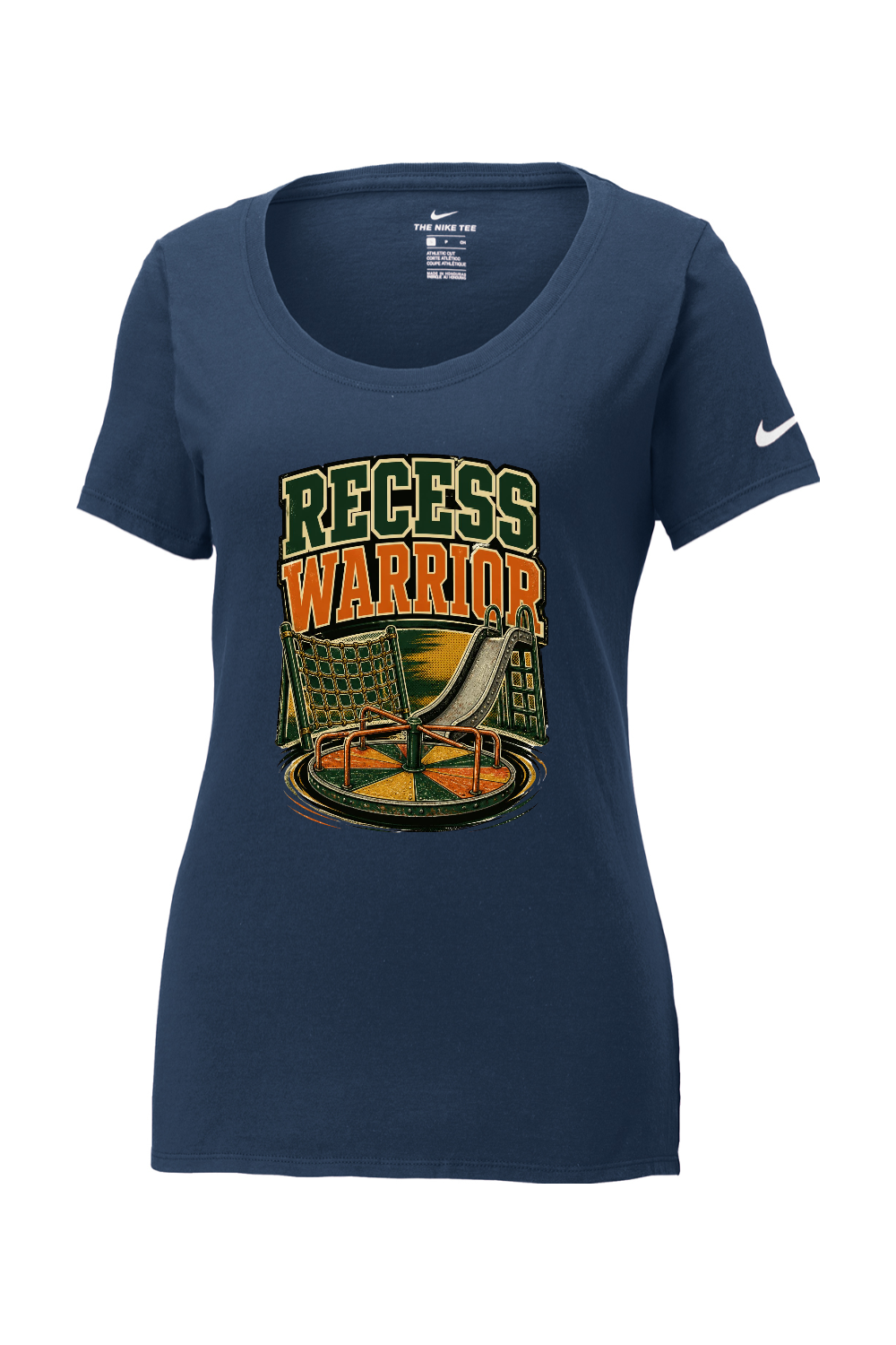 Nike Ladies Core Cotton Scoop Neck Tee: Recess Warrior