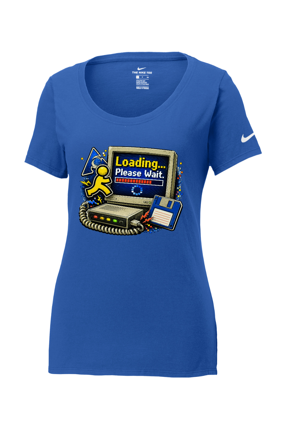 Nike Ladies Core Cotton Scoop Neck Tee: Loading... Please Wait.
