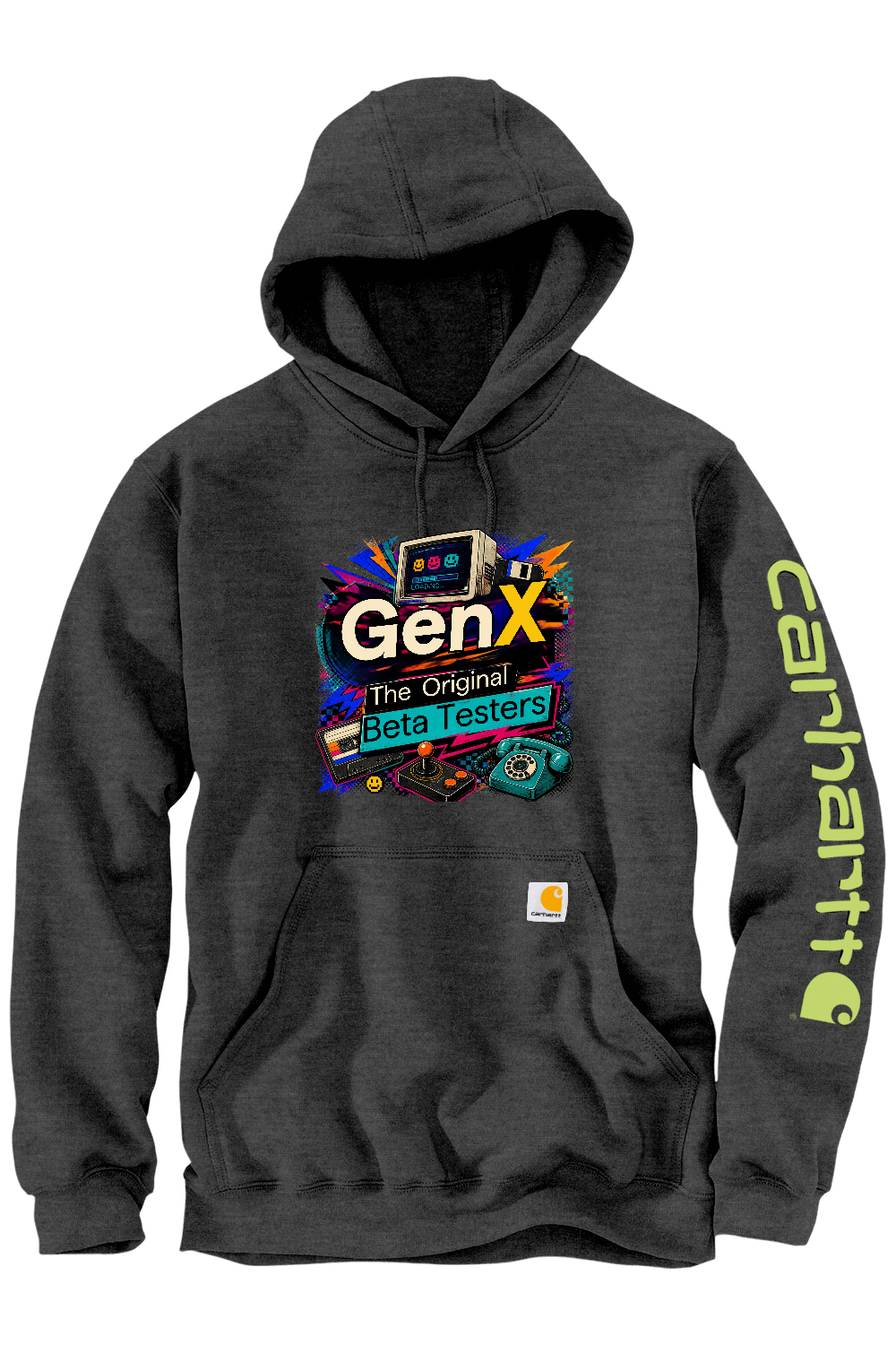 Carhartt Midweight Hooded Sweatshirt: Gen X The Original Beta Testers