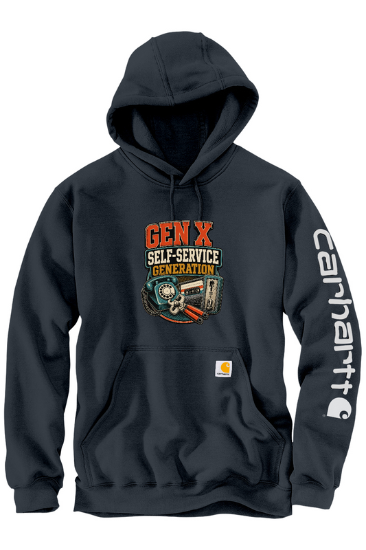 Carhartt Midweight Hooded Sweatshirt: GEN X Self Service Generation