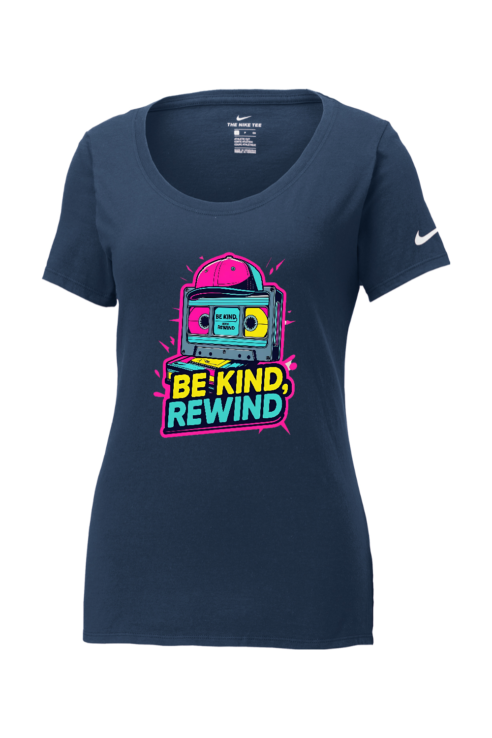 Nike Ladies Core Cotton Scoop Neck Tee: Be Kind Rewind