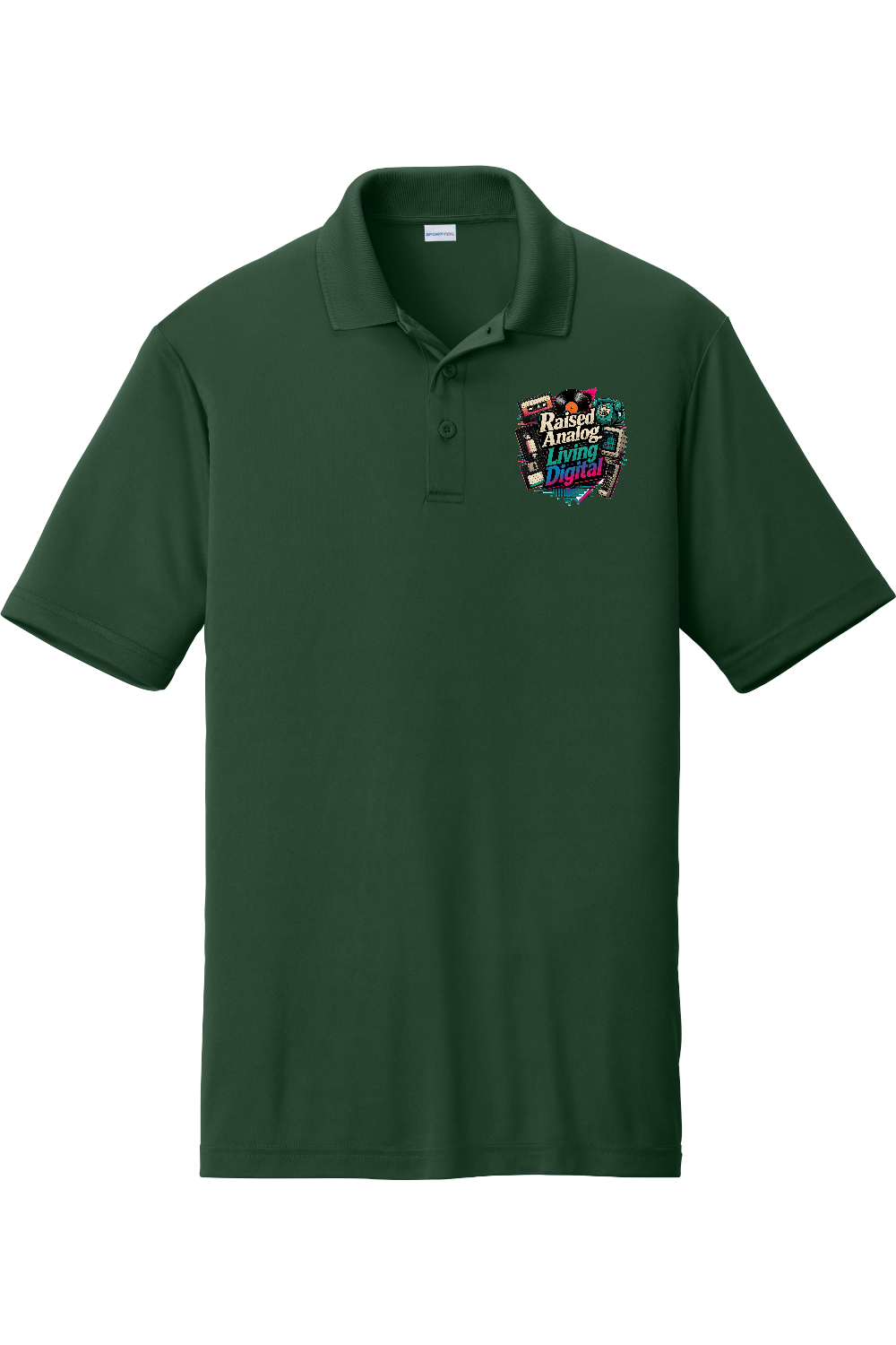 Competitor Polo: Raised Analog. Living Digital