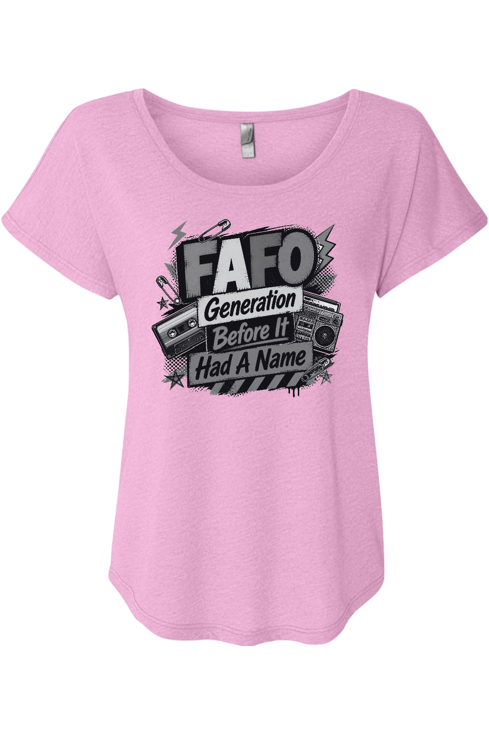 FAFO Generation Before It Had A Name Women's Triblend Dolman Tee