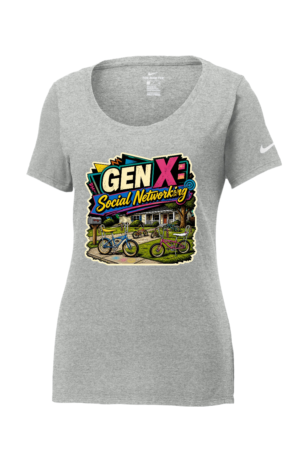 Nike Ladies Core Cotton Scoop Neck Tee: GEN X Social Networking