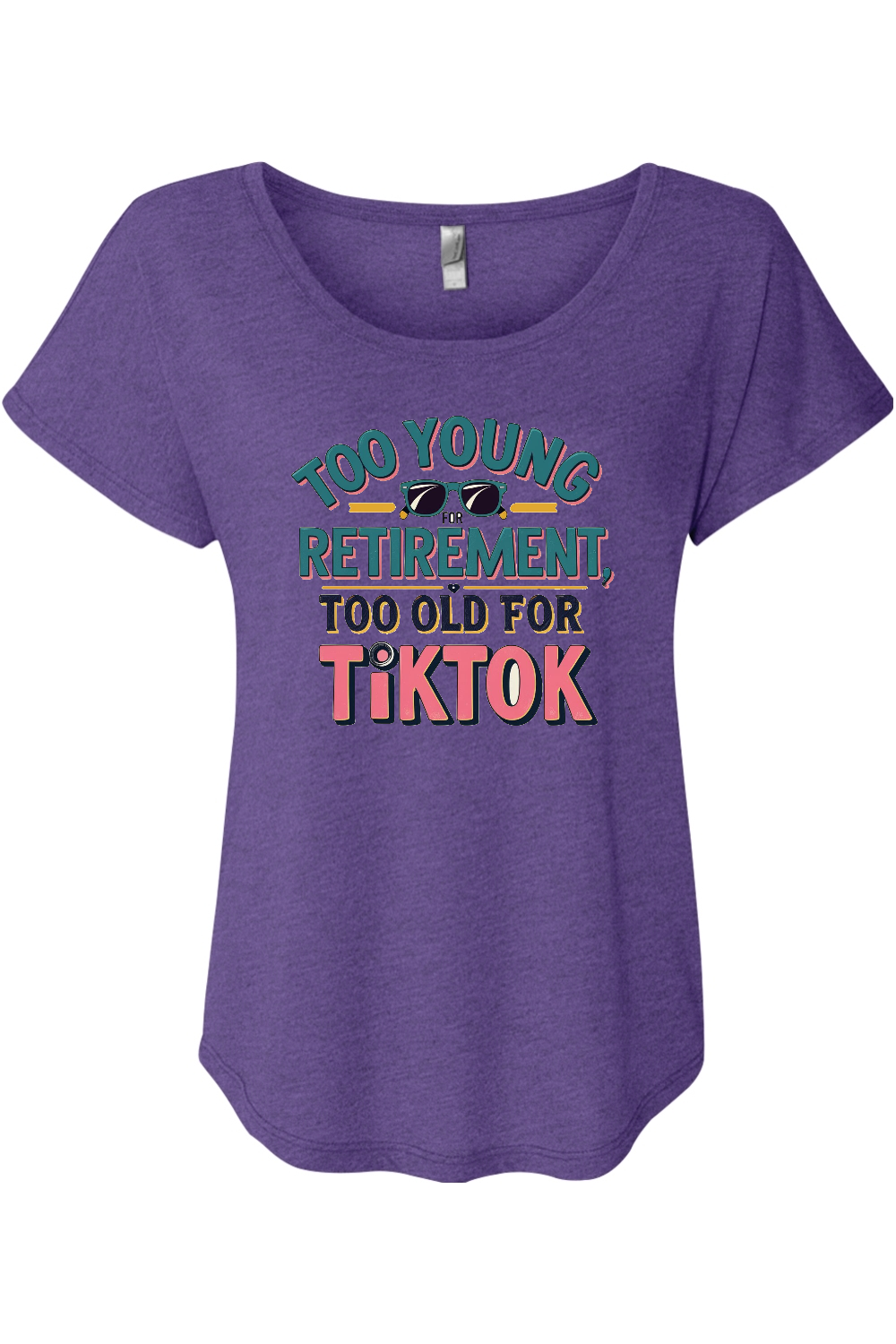 Too Old for TikTok Women's Triblend Dolman Tee