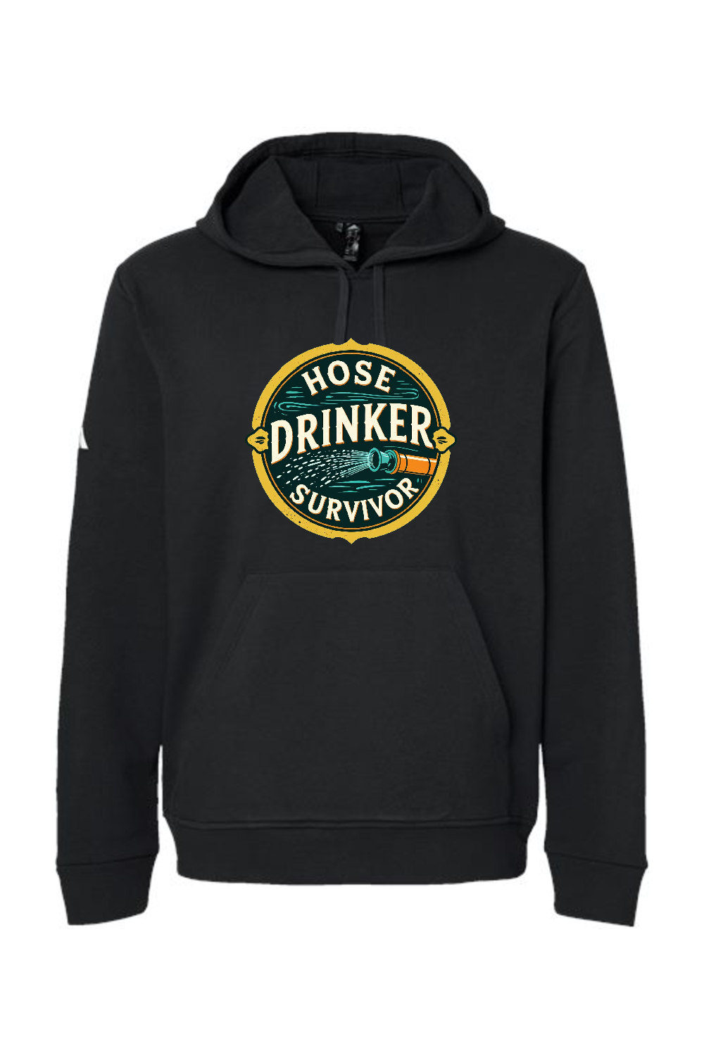 Adidas Fleece Hooded Sweatshirt: Hose Drinker Survivor