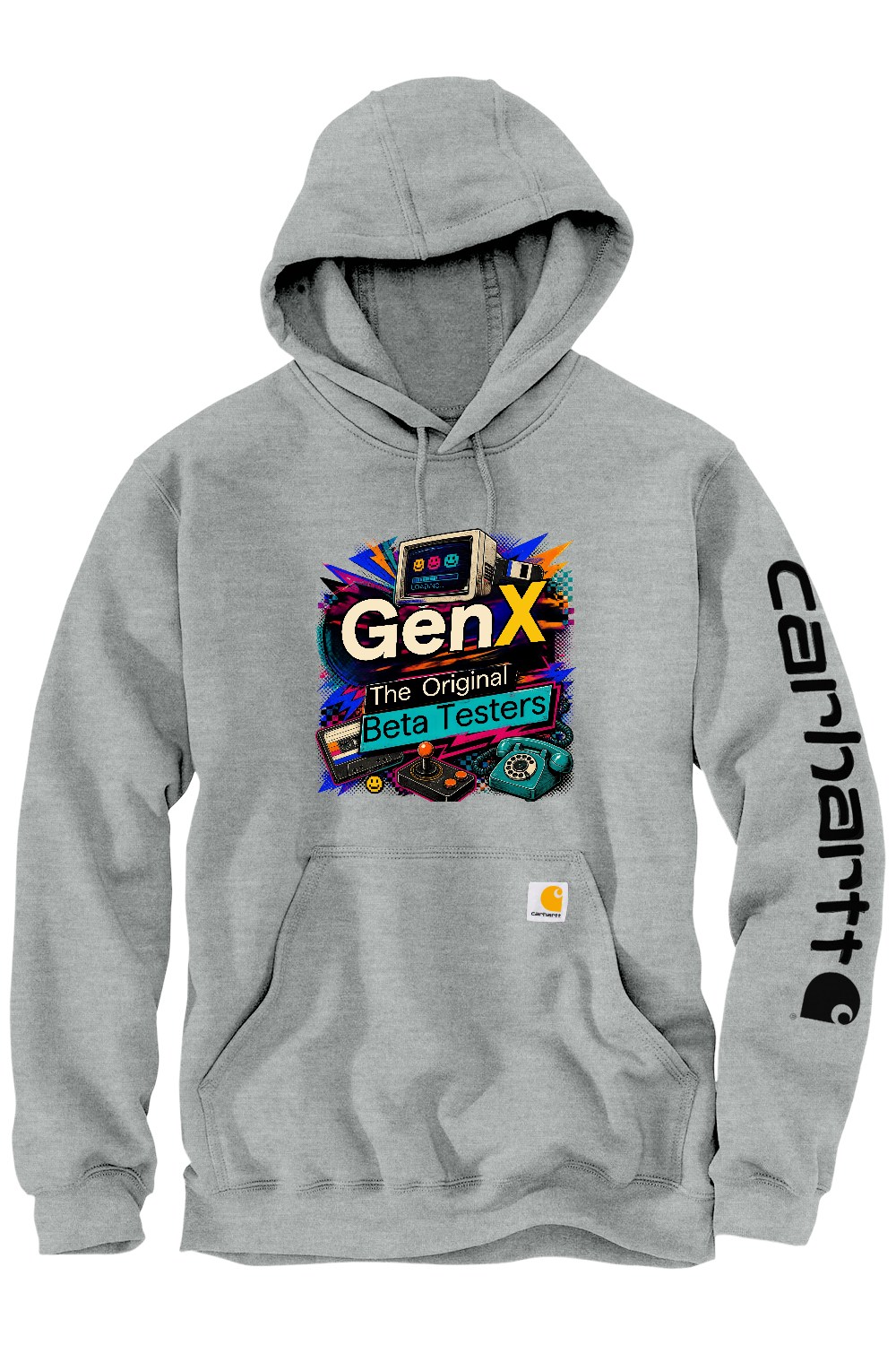 Carhartt Midweight Hooded Sweatshirt: Gen X The Original Beta Testers
