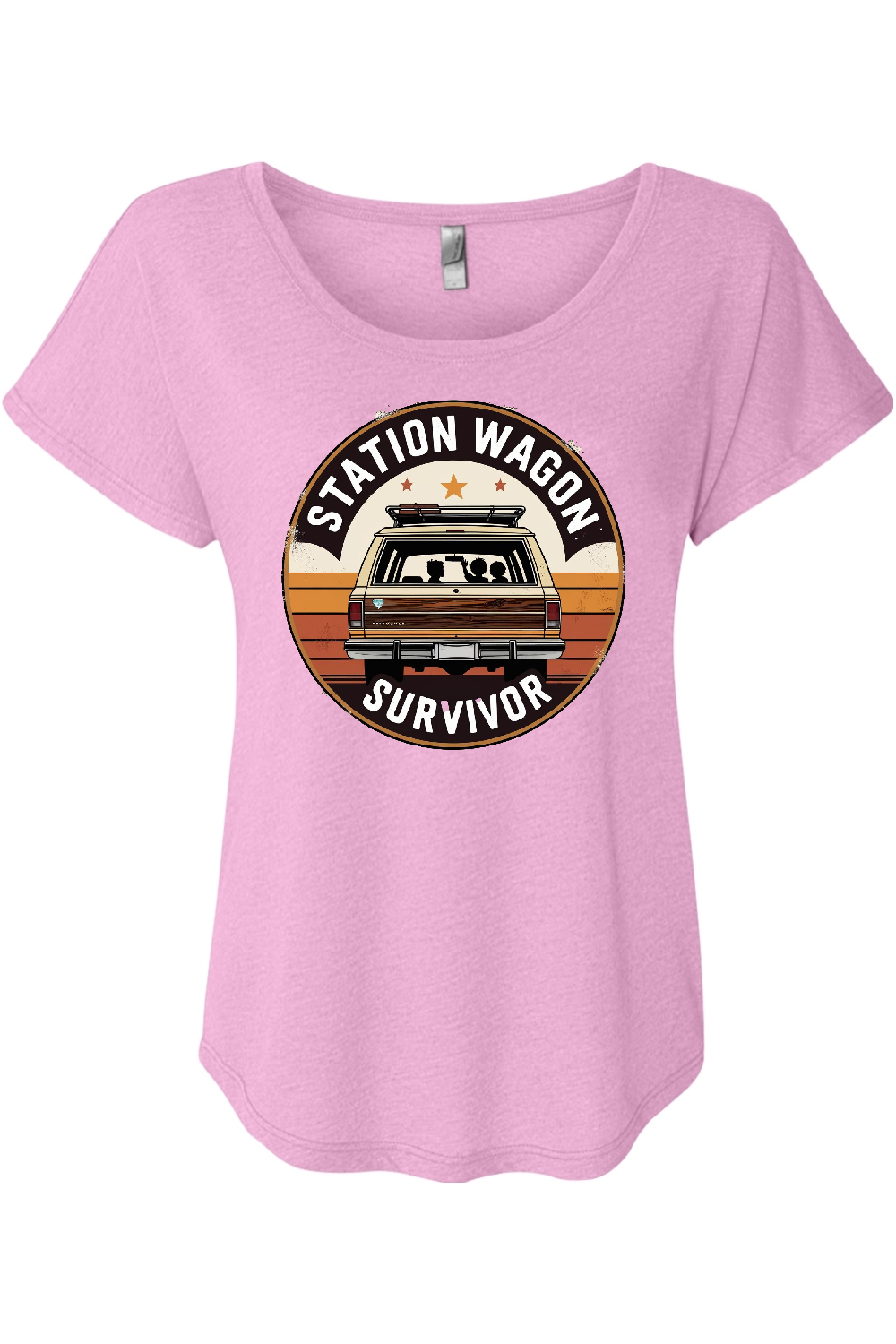 Station Wagon Survivor Women's Triblend Dolman Tee