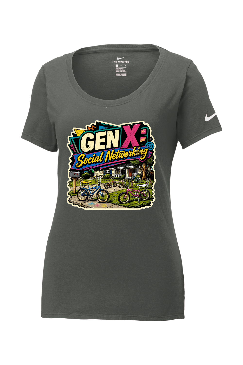 Nike Ladies Core Cotton Scoop Neck Tee: GEN X Social Networking
