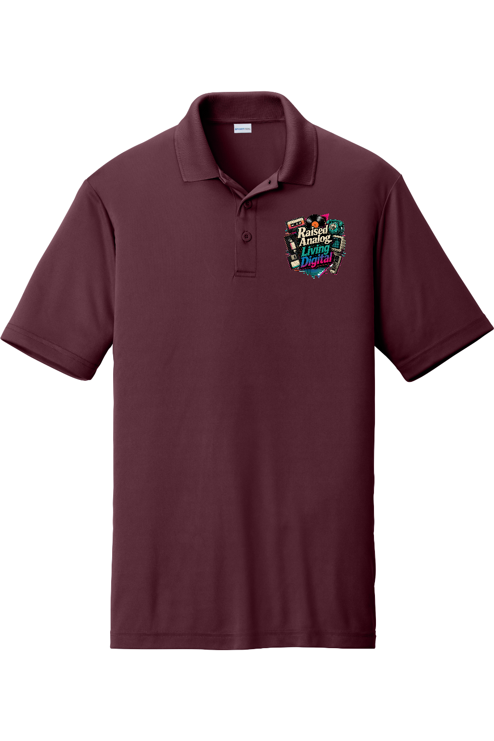 Competitor Polo: Raised Analog. Living Digital