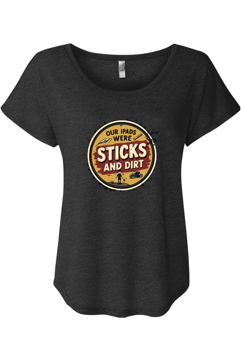 Sticks and Dirt Women's Triblend Dolman Tee