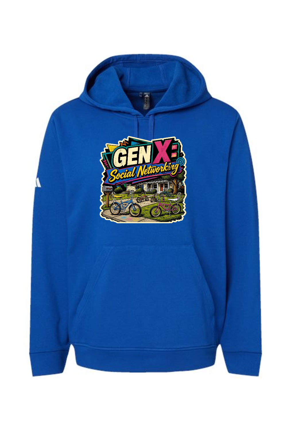 Adidas Fleece Hooded Sweatshirt: GEN X Social Networking