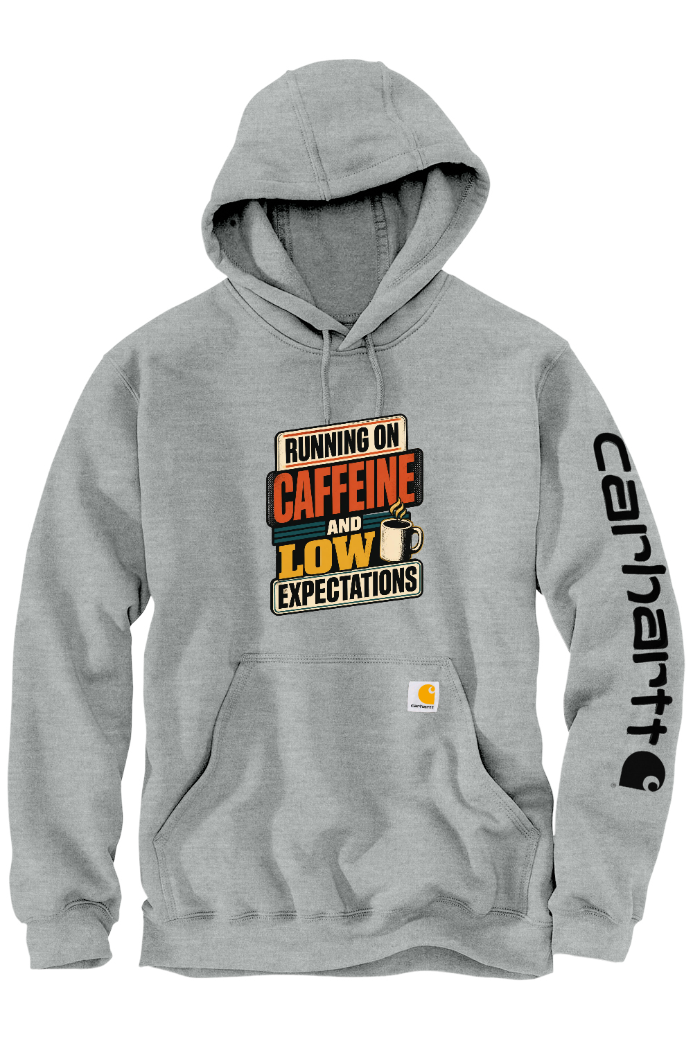 Carhartt Midweight Hooded Sweatshirt: Running on caffeine and low expectations