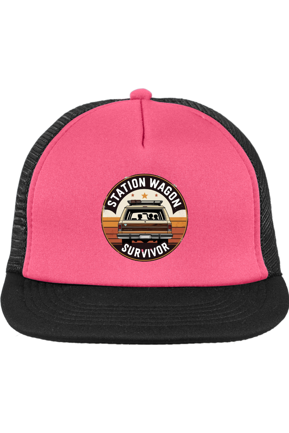 Trucker Style Snapback Cap with Station Wagon Survivor
