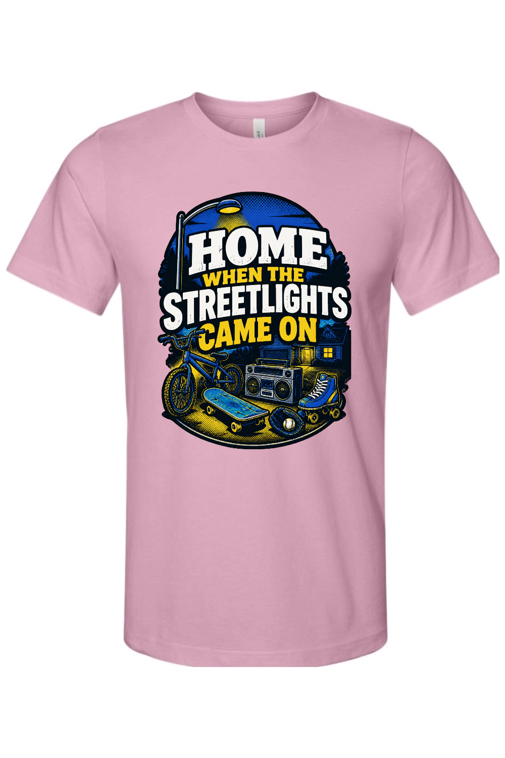 HOME WHEN THE STREETLIGHTS CAME ON Gen X Edition Tee