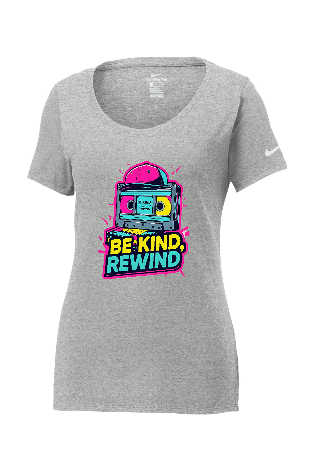 Nike Ladies Core Cotton Scoop Neck Tee: Be Kind Rewind