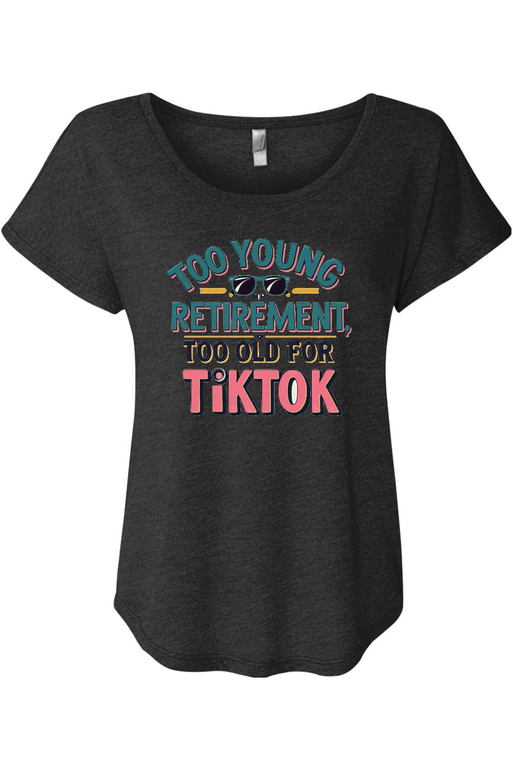 Too Old for TikTok Women's Triblend Dolman Tee