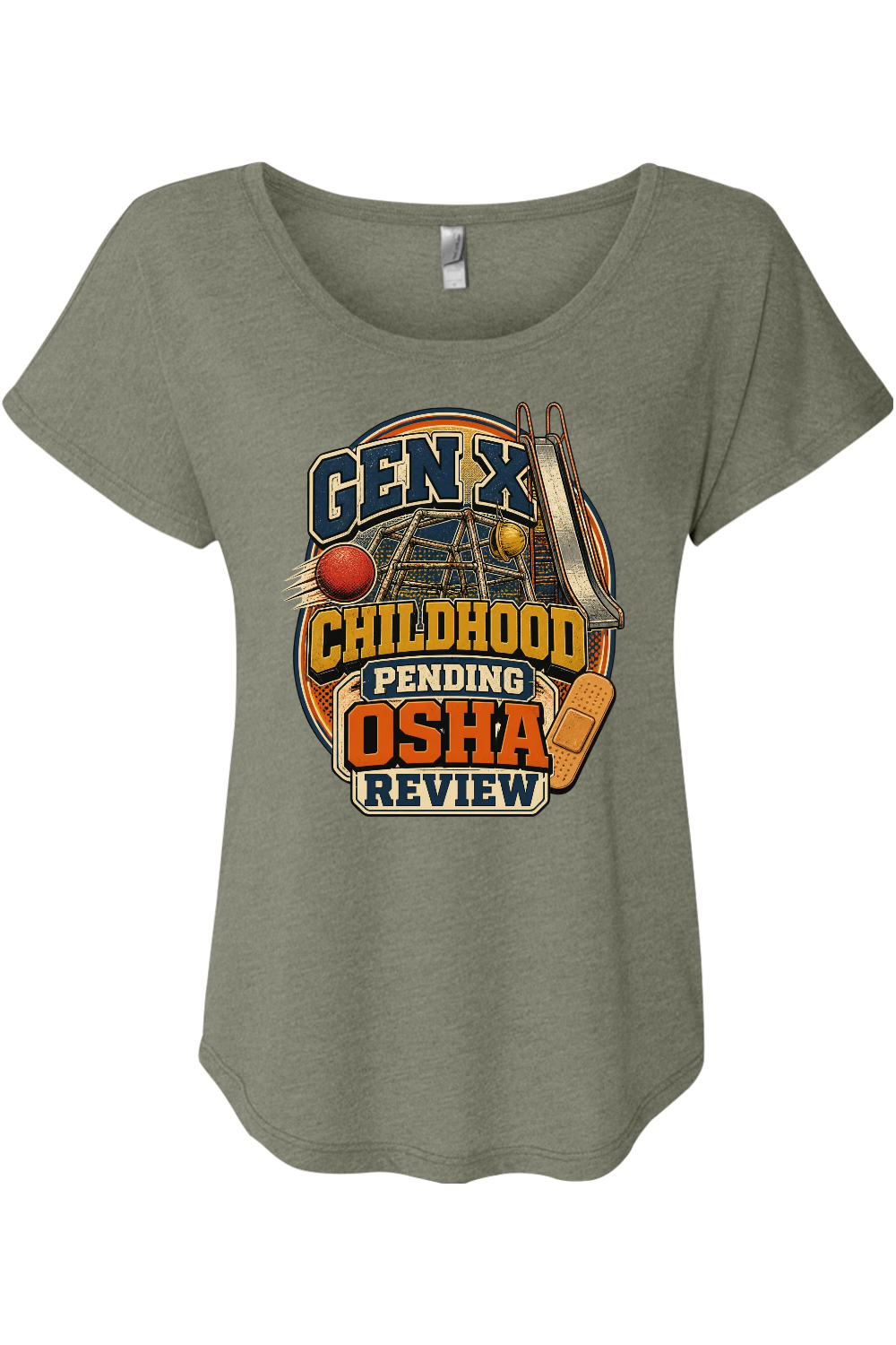 GEN X CHILDHOOD PENDING OSHA REVIEW Women's Triblend Dolman Tee Women's Triblend Dolman Tee
