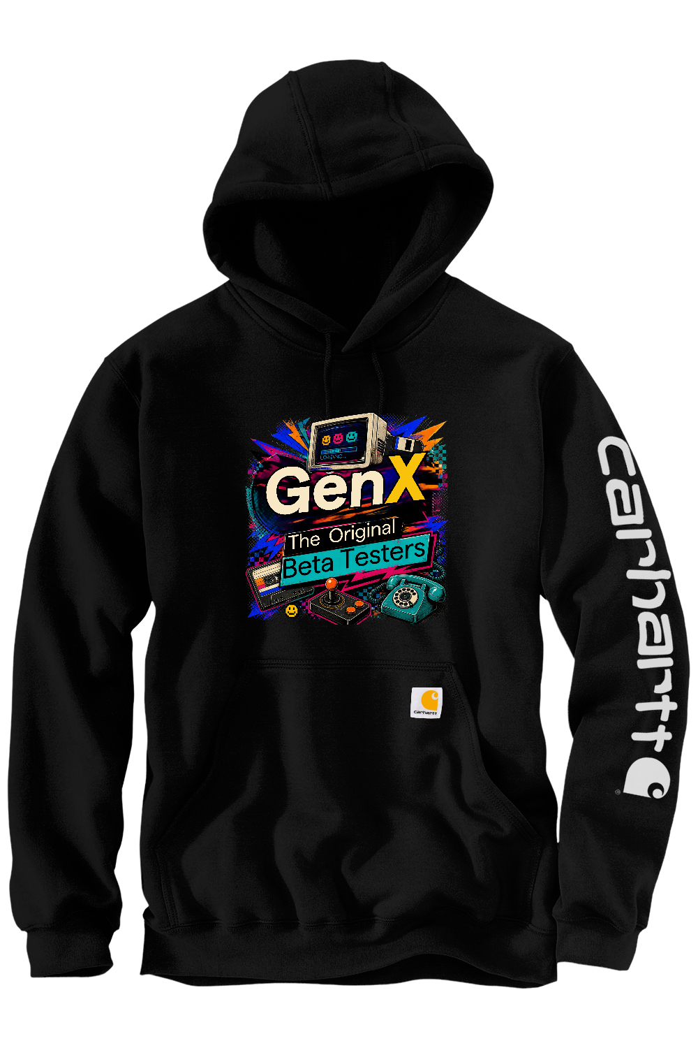 Carhartt Midweight Hooded Sweatshirt: Gen X The Original Beta Testers