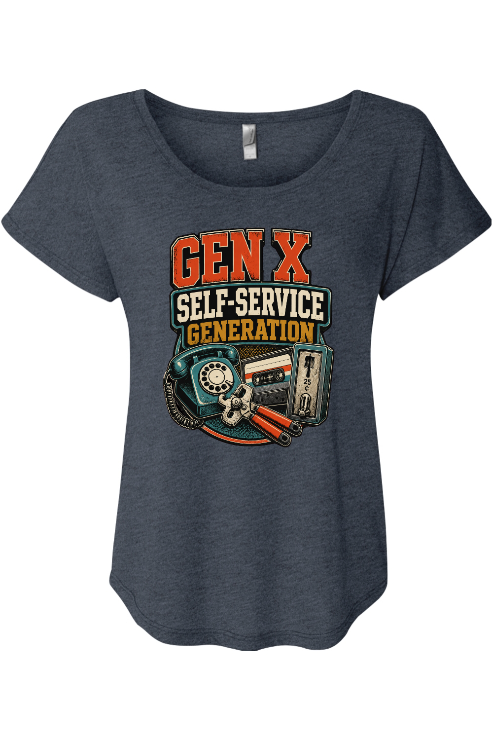 GEN X Self Service Generation Women's Triblend Dolman Tee