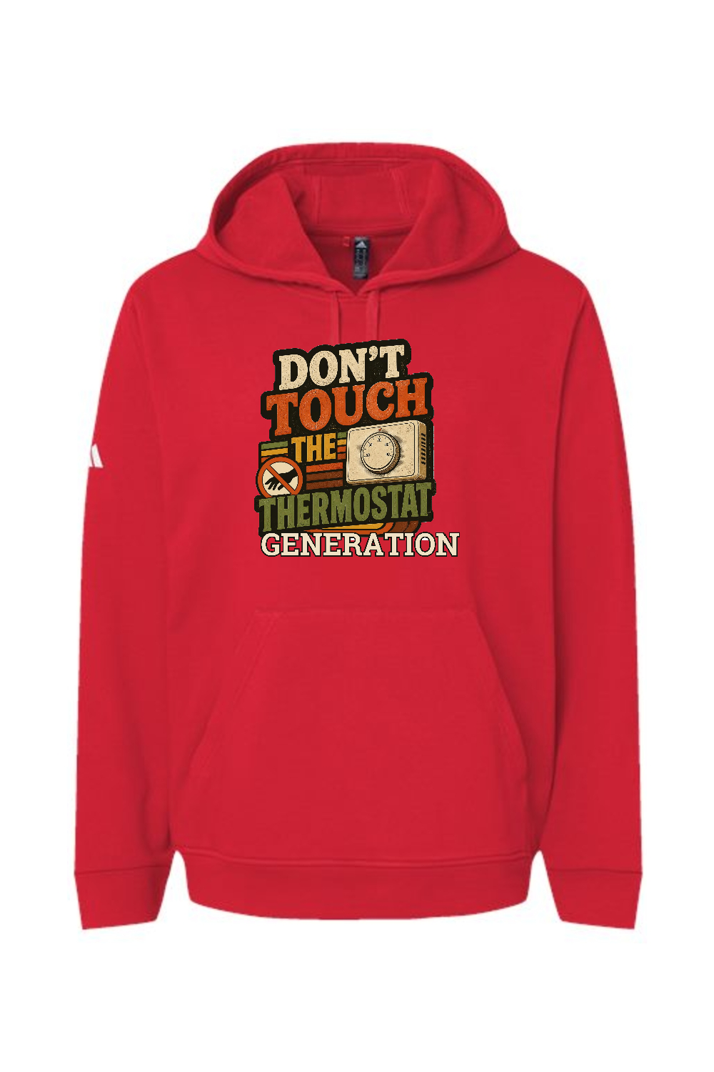 Adidas Fleece Hooded Sweatshirt: Don't Touch the Thermostat Generation