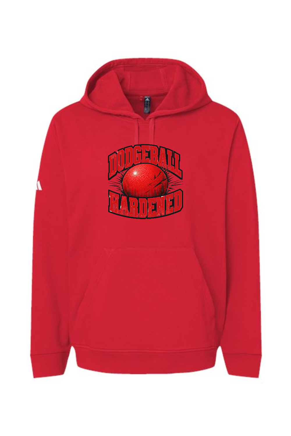 Adidas Fleece Hooded Sweatshirt: Dodgeball Hardened