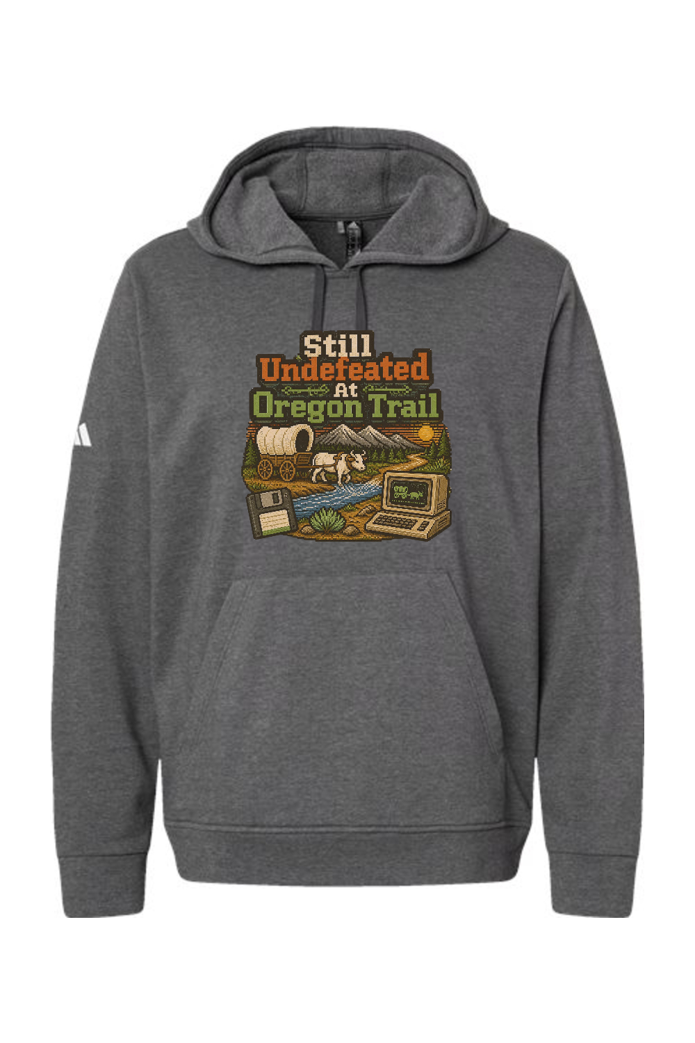 Adidas Fleece Hooded Sweatshirt: Still Undefeated At Oregon Trail