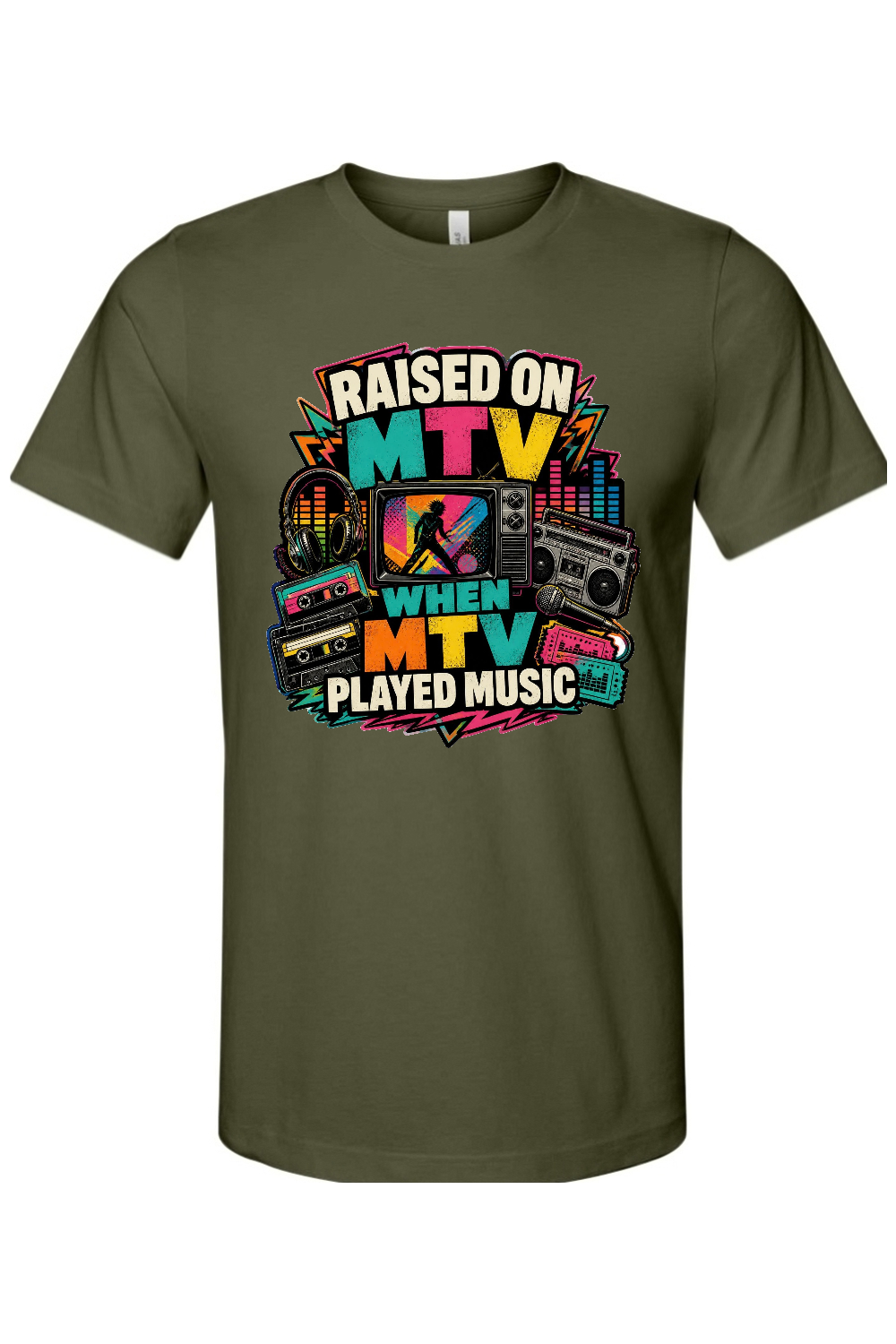 RAISED ON MTV WHEN MTV PLAYED MUSIC Gen X Edition Tee