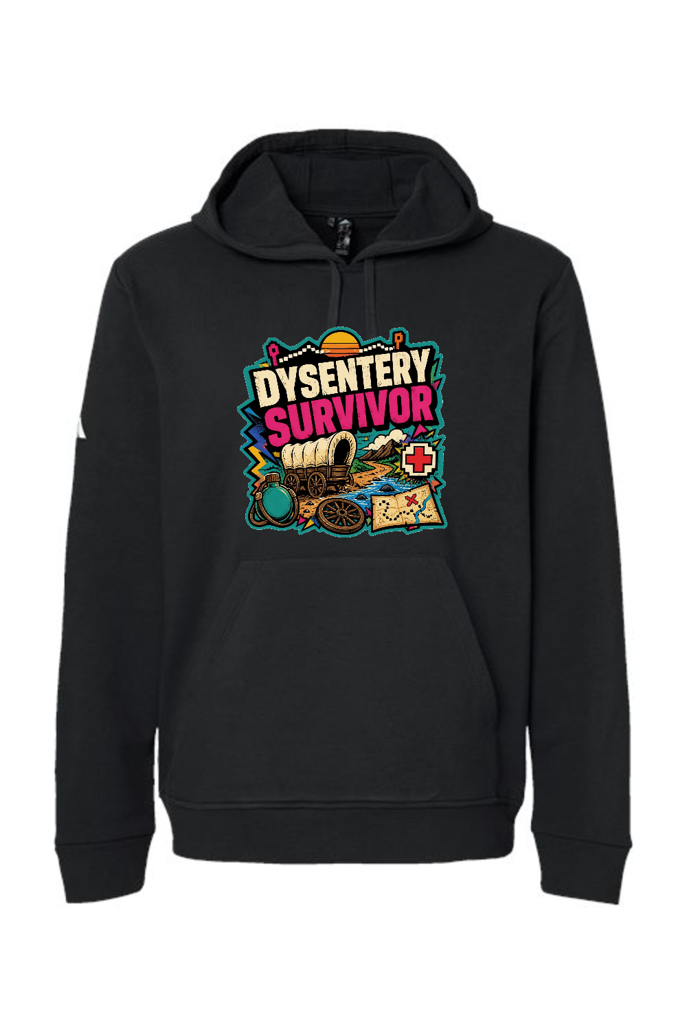 Adidas Fleece Hooded Sweatshirt: Dysentery Survivor